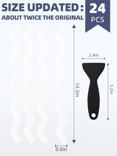 Secopad 24PCS Anti-Slip Shower Stickers - Image 5