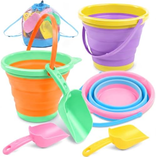 JOYIN 3 Packs Foldable Pail Bucket by JOYIN