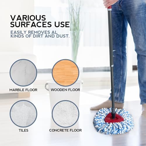 3 Pack Spin Mop Replacement Head Compatible - Image 6