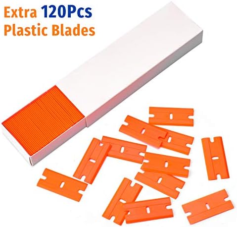 Plastic Razor Blade Scraper, 2 Pack Razor Scraper - Image 3