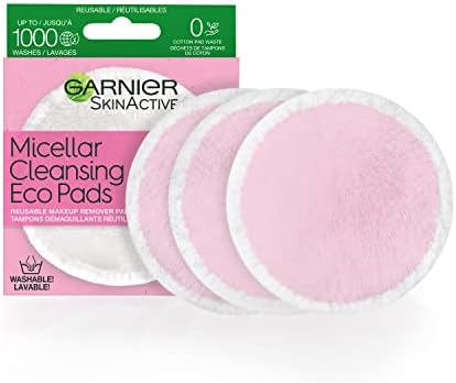 Garnier Micellar Cleansing Eco Pads, 3 Ultra-soft Microfiber Pads by Garnier