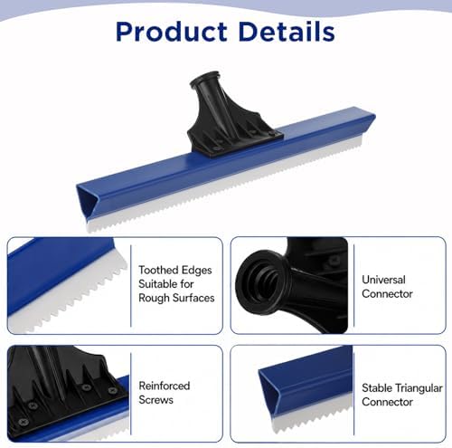 2 Pack 16-Inch Epoxy Squeegee, Lightweight Floor Squeegees - Image 3