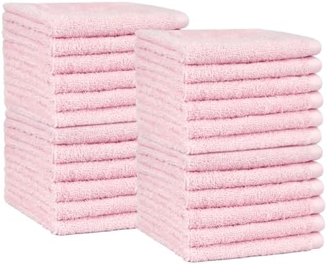 Amazon Basics Highly Absorbent, Fast Drying 100% Cotton Washcloths by AmazonBasics
