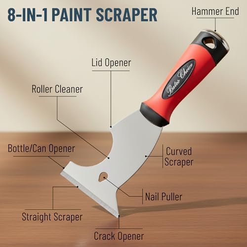 Bates- Paint Scraper, 8 in 1, Painters Tool, Paint Scraper Tool - Image 2