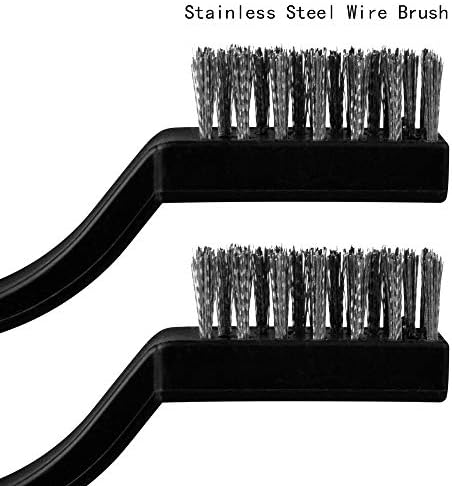 Topbuti 15 Pcs Mini Stainless Steel Wire Brush Set - Image 3
