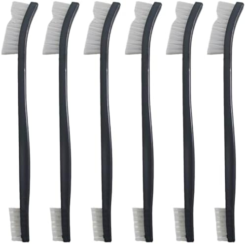 6 Pack Miaozhun Double-Ended Gun Cleaning Brush, 7 Inch White Nylon Bristle by Miaozhun