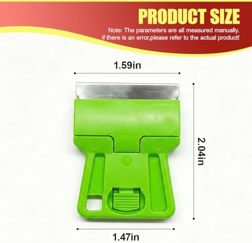 4PCS Razor Blade Scraper Tool Set, Mini Plastic Sticker Decal Residue Remover - Image 2