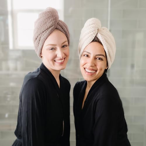 ROLSHOL 4 Pack Extra Large Microfiber Hair Towel Wraps - Image 5
