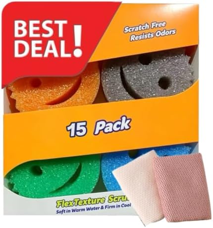 Sponges Set - Variety Colors - Scratch-Free Multipurpose Dish Sponge& 100% by Unknown