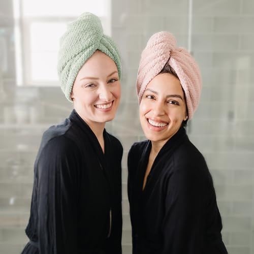 ROLSHOL 4 Pack Extra Large Microfiber Hair Towel Wraps - Image 5