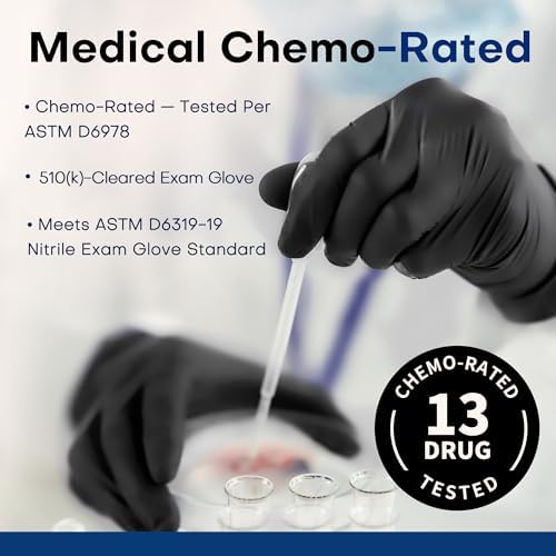 Supmedic Soft Max Disposable Nitrile Exam Gloves, Powder-Free Black, 100 Ct - Image 4