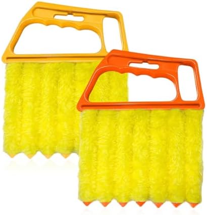 Sun Walker 2 PCS Blind Cleaner Duster Tool, 7-Finger Auto Dusting Cleaner Brush by Unknown
