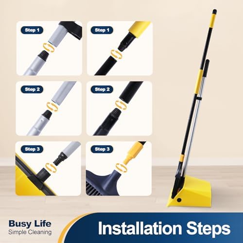 Yocada Commercial Broom and Dustpan Set - Image 3