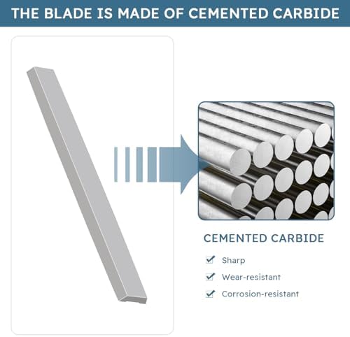 2.5" Carbide Scraper Blades, Double-Edged Tungsten Carbide Replacement Blades - Image 3