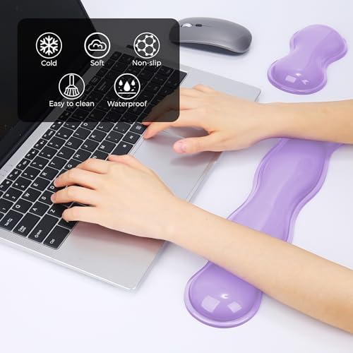 Gel Wrist Rest for Keyboard and Mouse, Wrist Rest for Keyboard, Mouse Wrist - Image 2