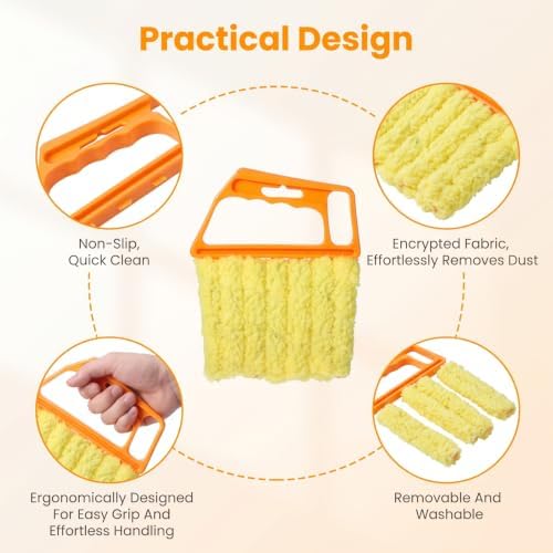 2pcs Blind Cleaner Duster Tool, 7-Finger Dusting - Image 3