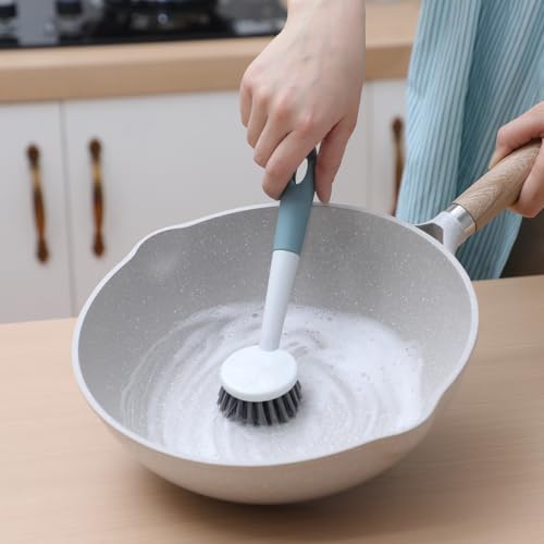 Patelai 24 Pack Long Handle Dish Scrub Brush Stiff Bristles - Image 6
