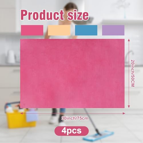 4 Pcs Extra Large Microfiber Cleaning Cloth - Image 2