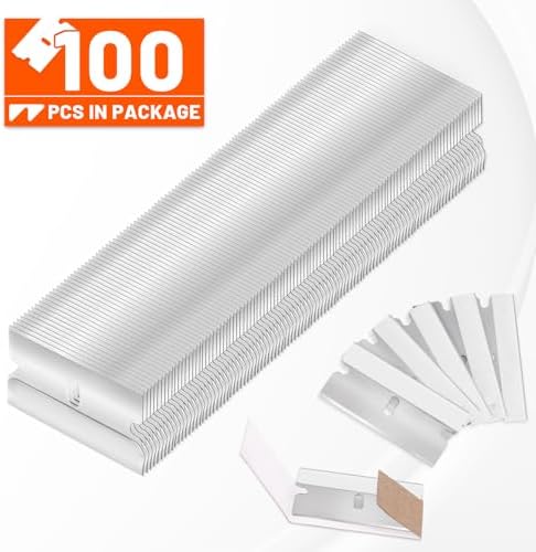 WRAPXPERT Single Edge Razor Blades, 100 Pack Razor Blades Single Edge, - Image 3