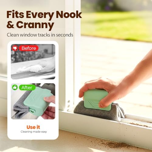 Magic Window Track Cleaner, Window Groove Cleaning Brush Tools Set, Cleaner - Image 3