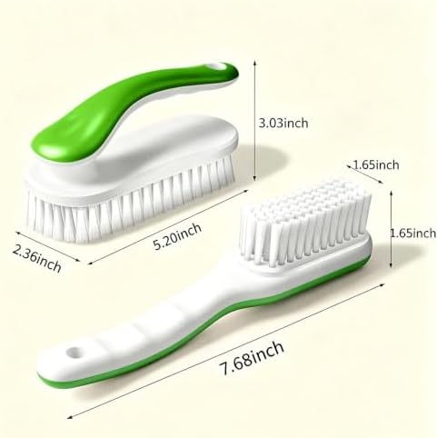 2 Pack Shoe & Laundry Cleaning Brush, Household Soft Bristle Scrubbing - Image 3