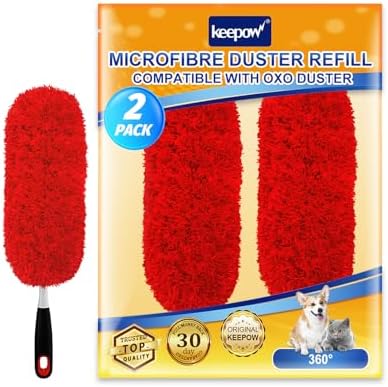 KEEPOW 2Pc Microfiber Duster Refills Compatible by KEEPOW
