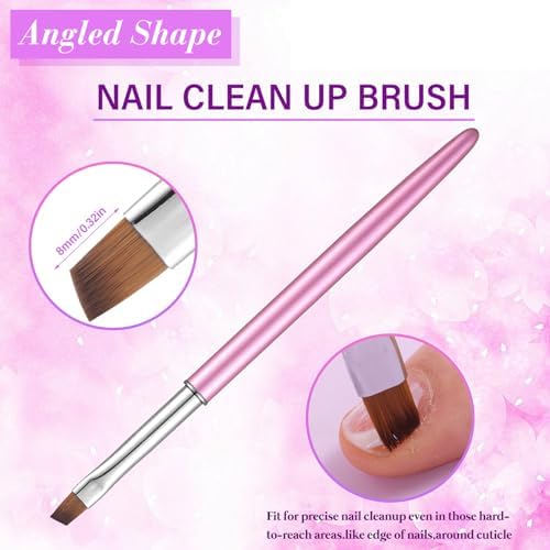 3Pcs Nail Clean Up Brushes, Nail Brushes - Image 5