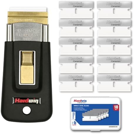 10-Pack Ceramic Scraper Kit, Rust-Proof Blades by HardWinTools