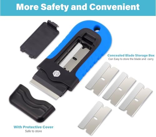 Gomake Razor Blade Scraper Tool, Glass Stovetop Paint Scraper - Image 2