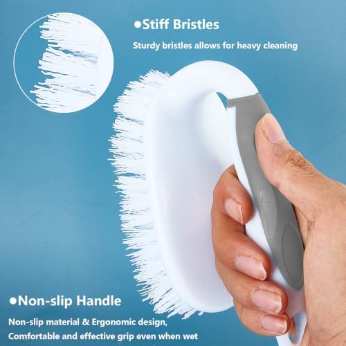 Scrub Brush Set, 4 Pack Deep Cleaning Brush Kit - Image 4