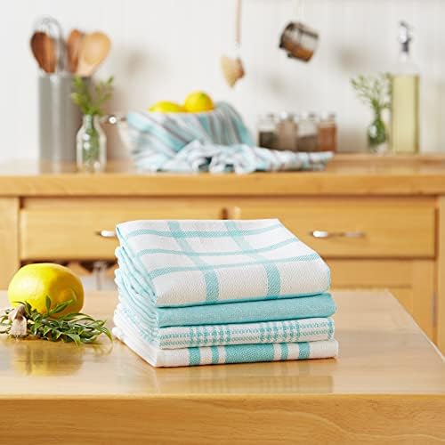 DII Assorted Woven, Kitchen Dishtowel Set, 5 Piece - Image 4