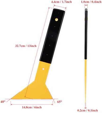 EHDIS Window Tint Squeegee Long Handle Scraper Tool Triangle Slim Foot Tinting - Image 5