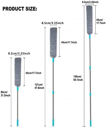 Retractable Gap Dust Clean Under Appliance Microfiber Duster Dust Cleaning Brush - Image 6