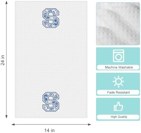 Chinoiserie Initial Kitchen Towels, Personalized Kitchen Towels, Personalized - Image 6
