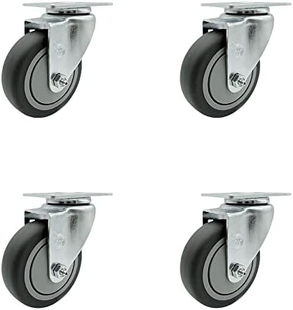 Rubbermaid Cube Quiet Replacement Swivel Caster Set by ServiceCasterCorporation