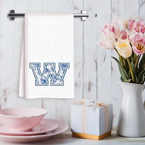 Chinoiserie Initial Kitchen Towels, Personalized Kitchen Towels, Personalized - Image 3