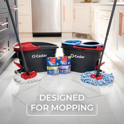 O-Cedar EasyWring Microfiber Spin Mop & Bucket Floor Cleaning System + 2 Extra - Image 5