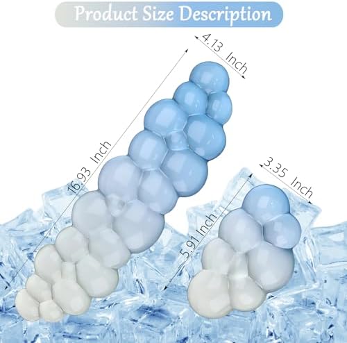 Gel Cloud Keyboard and Mouse Wrist Rest Set Gradient Blue Keyboard Wrist Rest - Image 2