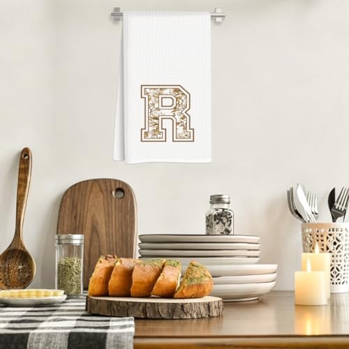 Chinoiserie Initial Kitchen Towels, Personalized Kitchen Towels, Personalized - Image 2