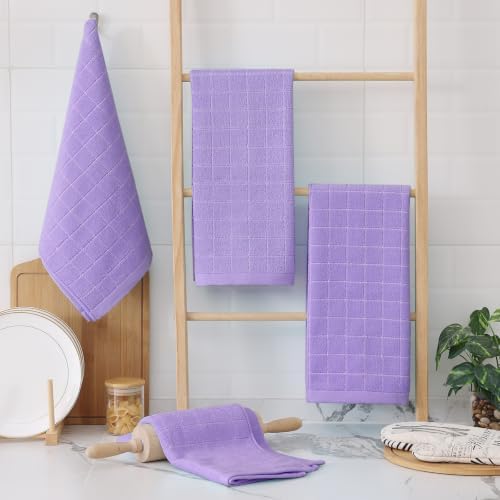 Homaxy 100% Cotton Terry Kitchen Towels, 12 Pack - Image 6