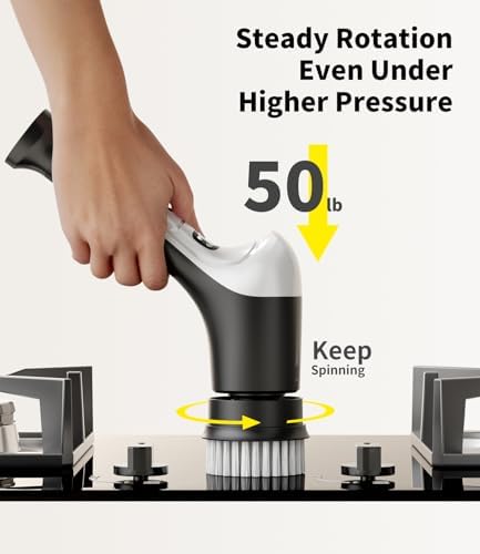 Electric Spin Scrubber, Cordless Handheld Cleaning Brush - Image 3