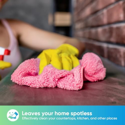HOMEXCEL Pink Microfiber Cleaning Cloth, Microfiber Towels - Image 3