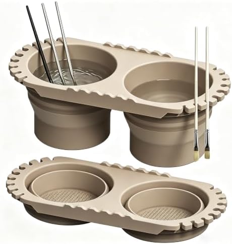 Collapsible Paint Brush Cleaner Rinse Cup by PW61