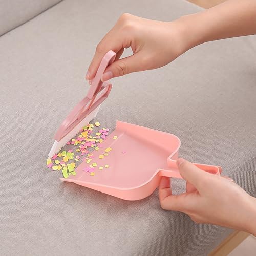 Mini Dustpan and Brush Set, Portable Handheld Household Broom - Image 4