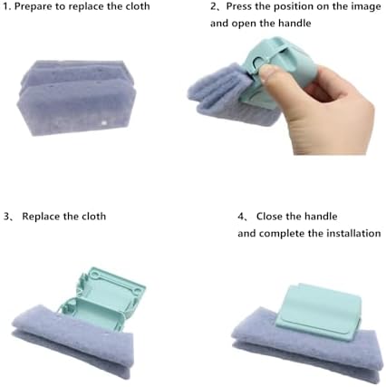 3Pcs Cleaning Brush and 6Pcs Replacement Cloth - Image 3
