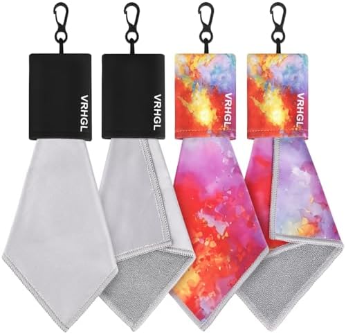 2 Sided Glasses Cleaner & Polishing Cloths, Portable Microfiber Glasses by VRHGL