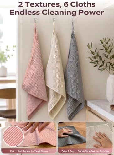 Dish Cloths 6-Pack 12x12 Inch - Image 3