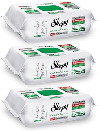 Sleepy Easy Clean XL Multi Surface Cleaning Wipes – Natural Vinegar & Baking by Sleepy