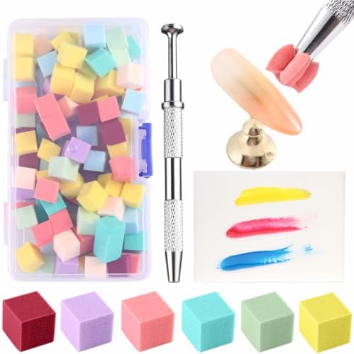 Fcozpjk 100PCS Soft Ombre Nail Sponge by Fcozpjk