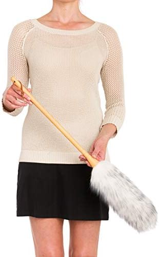 Redecker Lambswool Duster with Wooden Handle, 29.5 Inch - Image 3